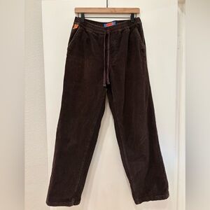 Empyre Brown Corduroy baggy pull on pants skate surf punk streetwear wide leg
